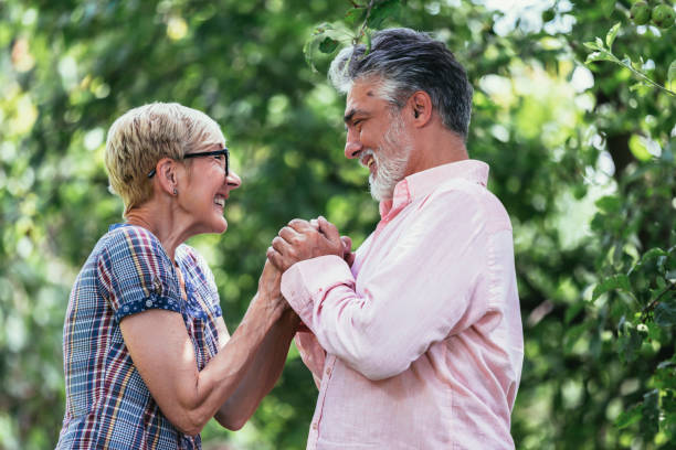 istock Senior couple relaxing in garden 1925463240