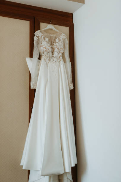 istock perfect wedding dress on the wedding day 1925471091