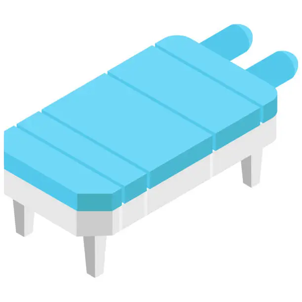 Vector illustration of Spinal Adjustment Table