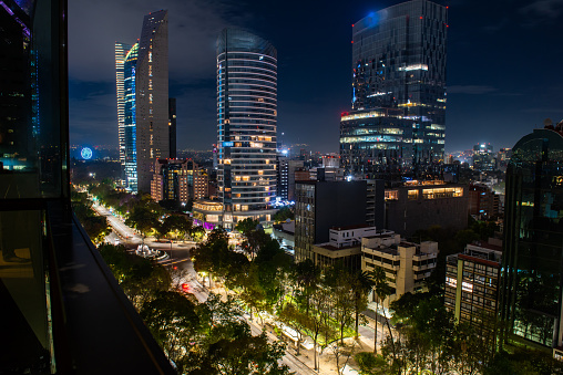 High view of Mexico City