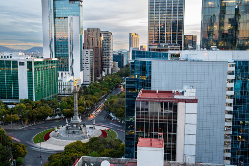 High view of Mexico City