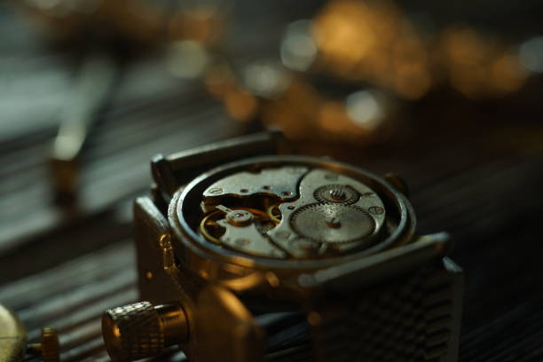 istock Watchmaker's workshop. Mechanical watch repair 1925548510