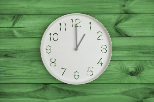 istock One o'clock. Time management or business concept. afternoon. 1925560782