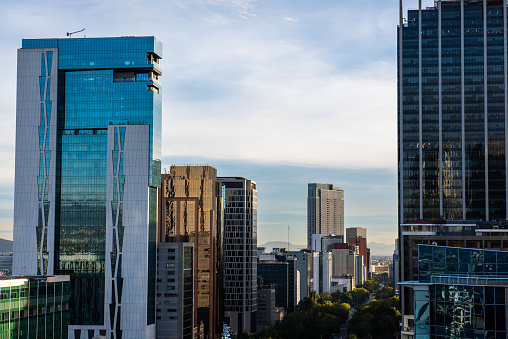 High view of Mexico City