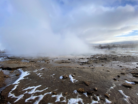A view of Iceland Scenery near the Geysir