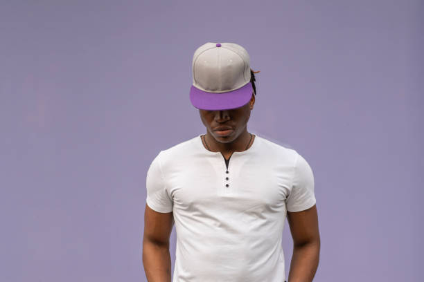 istock male person wearing blank sport snapback cap mockup template 1925709957