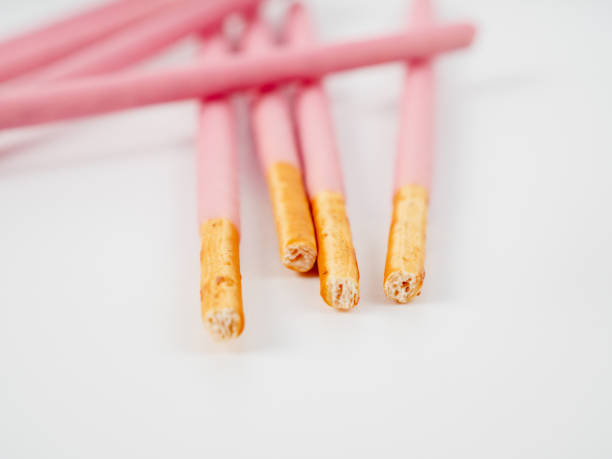 istock Crispy sticks in pink sugar glaze. 1925726887