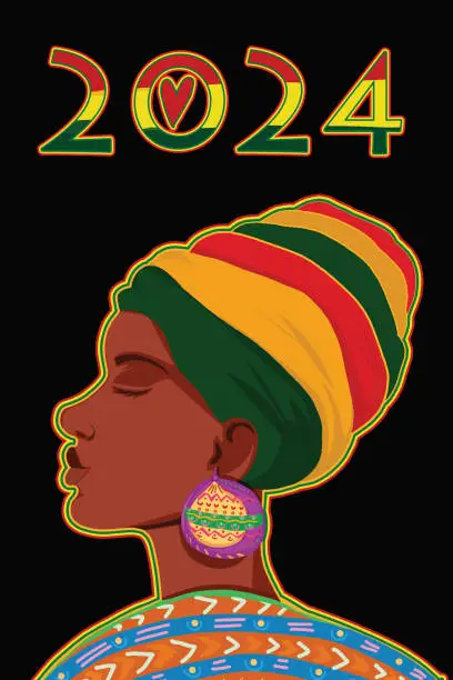 Vector illustration of Celebrating Black History month 2024