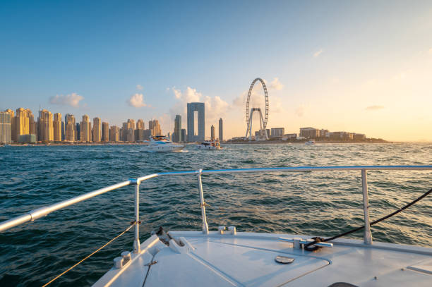 istock View of Dubai from sea during a cruise 1925766634