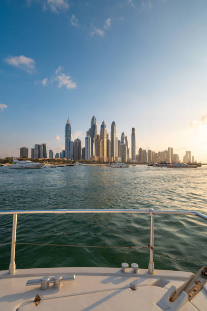 istock View of Dubai from sea during a cruise 1925768212