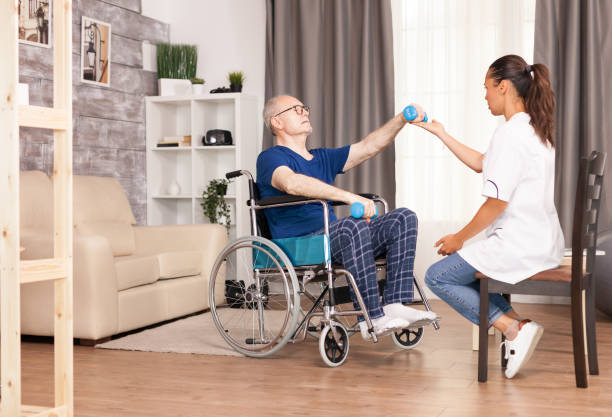 istock Senior man with muscle trauma recovering 1925844399