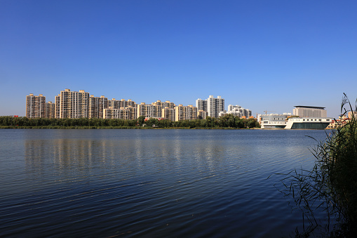 Waterfront City Architectural Scenery, Luannan County, Hebei Province, China