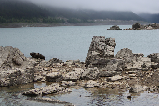 Low fog on Medicine Lake