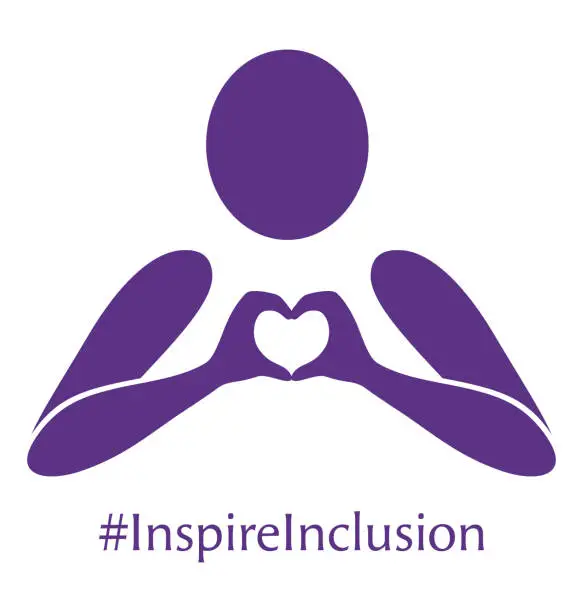Vector illustration of Inspire Inclusion