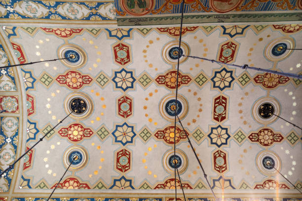 The Old Synagogue adorned roof in Krakow Poland