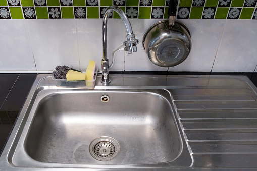 Small Utility Sink in a Commercial Kitchen