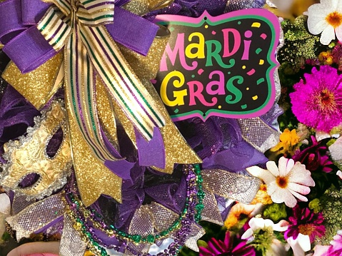 Mardi Gras mask decoration