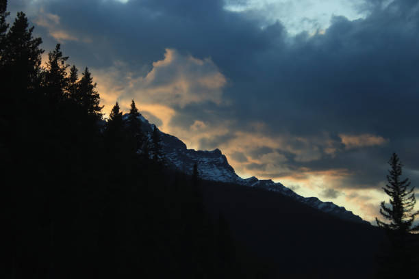 Last of Sunset Behind the Mountains