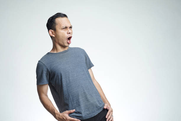 istock Asian man with angry and furious face. on isolated on studio background 1926407010