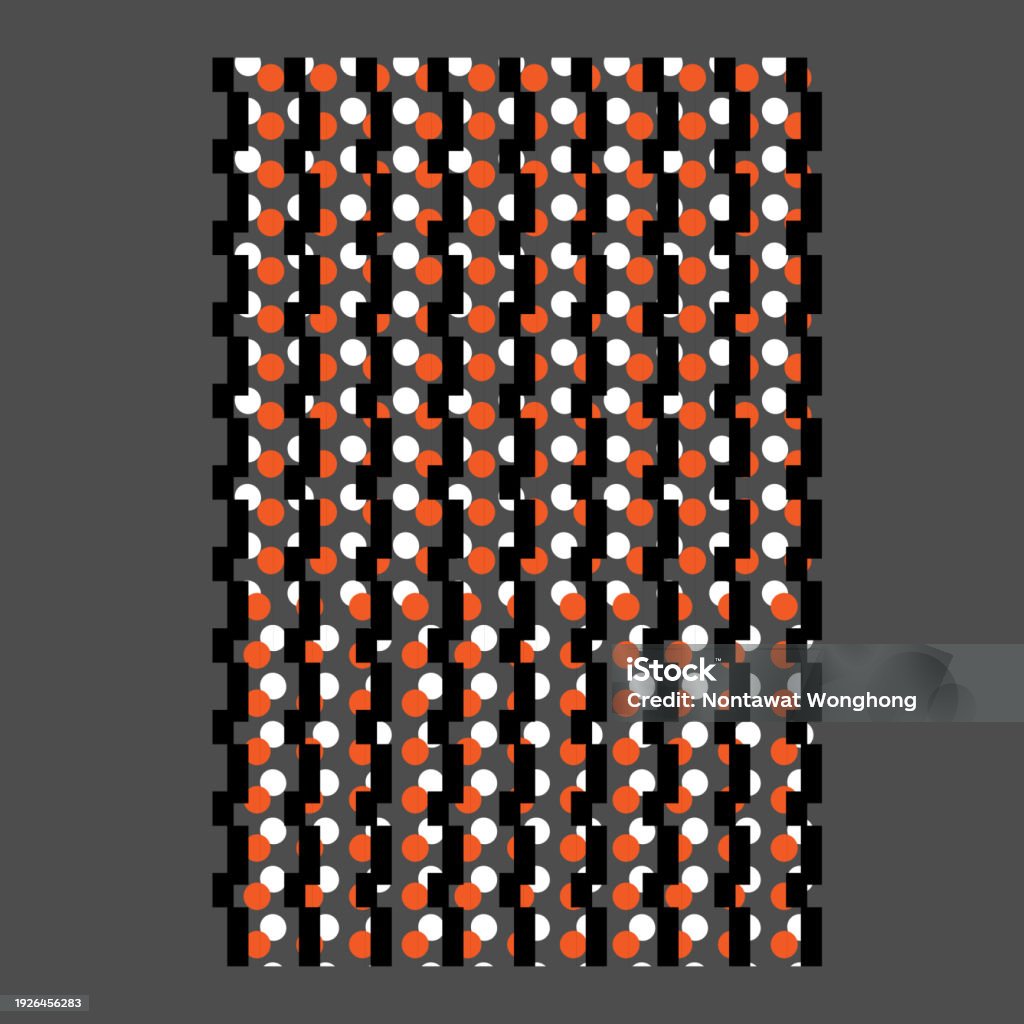 Seamless Pattern With Vertical Multicolored Geometric Shapes Stock ...