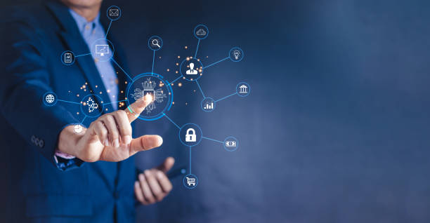 istock Ai tech, businessman show virtual graphic Global Internet connect Chat with AI, Artificial Intelligence. using command prompt for generates something, Futuristic technology transformation. 1926554771