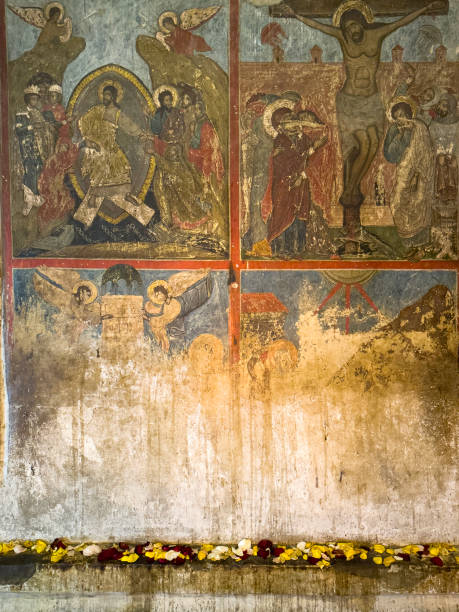 istock Icons on wall in Svetitskhoveli Cathedral, Mtskheta 1926582677