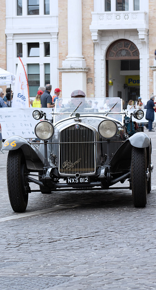 Pesaro , Italy - 16 jun 2023 : BENTLEY 4,5 LITRE S.C. 1928 Mille Miglia 2023 edition, regularity race for historic cars that participated in the Mille Miglia competition from 1927 to 1957