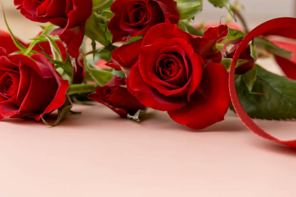 istock Image of a gift with roses and ribbons 1926695158
