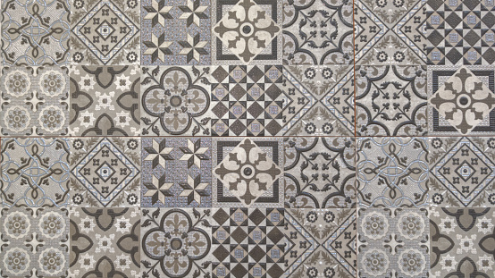 azulejos texture background with floral motifs wall tiles floor architecturally compelling mosaics design