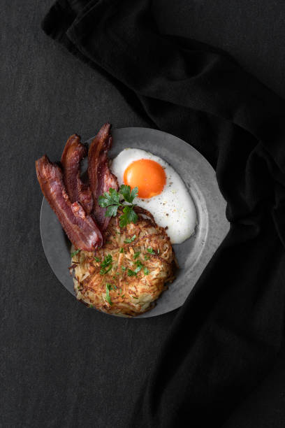 istock Homemade Hash browns on a dark background 1926839983