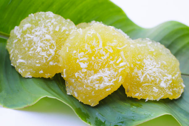 istock Steamed cassava cake. Thai dessert 1926841575