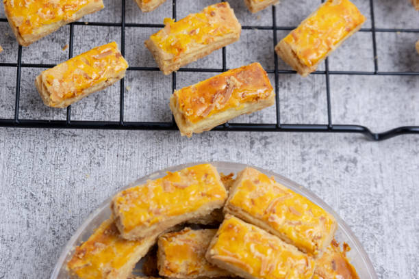 istock Kastengel or cheesecake is a Dutch-influenced Indonesian cheesecake. 1926868878