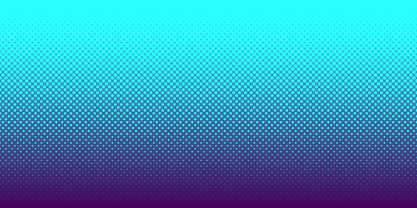 Modern and trendy background. Halftone design with a lot of dots and beautiful color gradient. This illustration can be used for your design, with space for your text (colors used: Turquoise, Blue, Purple). Vector Illustration (EPS file, well layered and grouped), wide format (2:1). Easy to edit, manipulate, resize or colorize. Vector and Jpeg file of different sizes.
