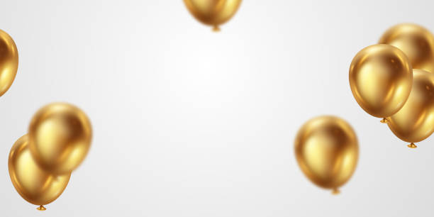 istock 3D golden balloon design background beautiful illustration banner template vector 1926882674