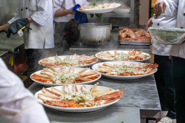 istock The chef's hand is adding seasoning to the cooked king crab 1926894384