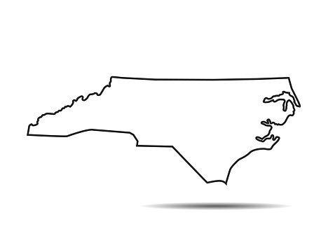 vector of the  North Carolina map