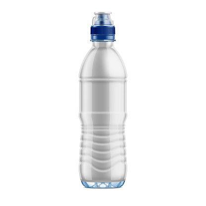 500ml Water Bottle Mockup Isolated on Background. 3D Rendering