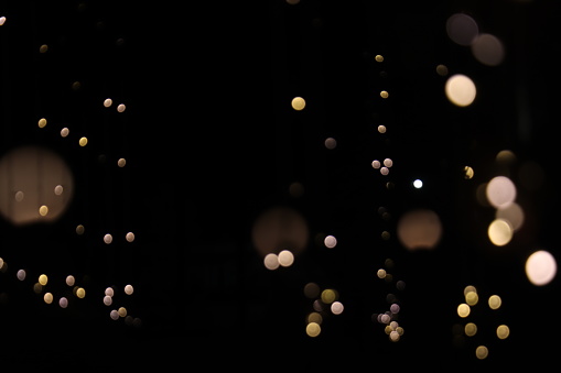 The mesmerizing light bokeh captures the enchanting dance of radiant orbs, creating a dreamlike ambiance