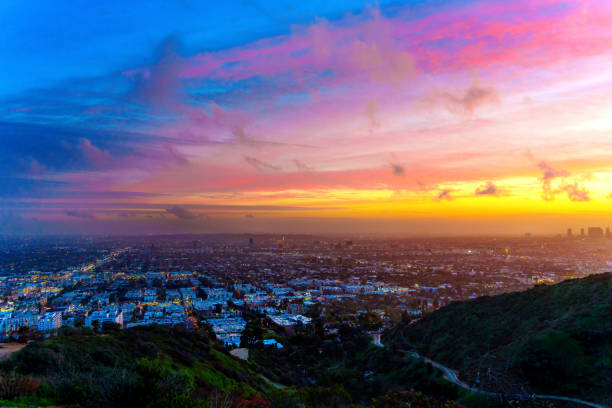 istock Colorful Sunset Over Los Angeles 1927002694