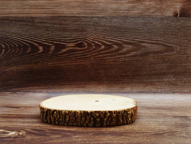 istock Wooden podium on wooden background 1927039162