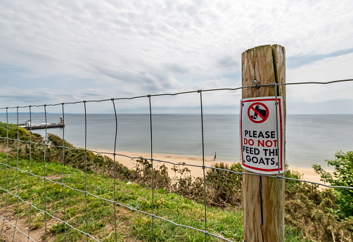 Translation of sign: Serro da Aqua beach - the name of the hill on top of the beach, Vicentina Coast, Porto Covo, Alentejo, Portugal