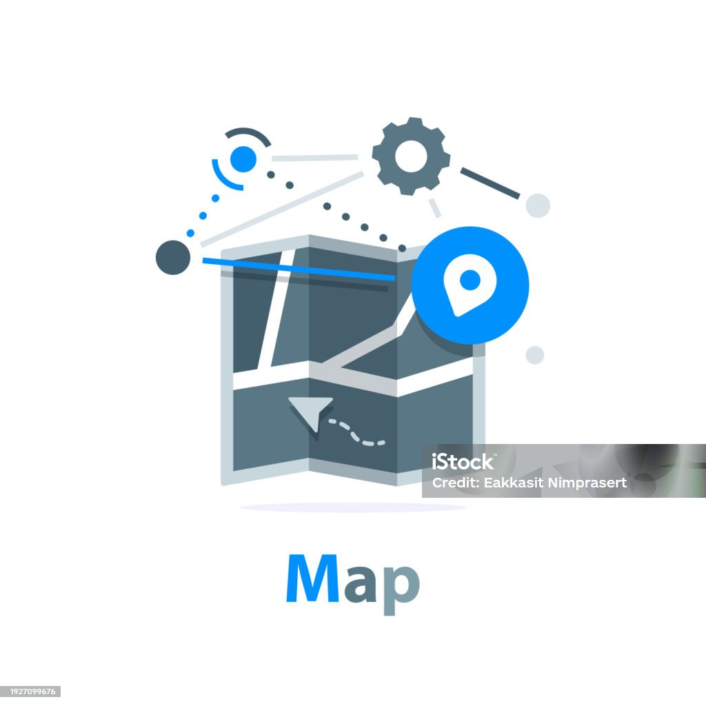 Maps Element Icon Map Element For Map Stock Illustration - Download Image Now - Design ...