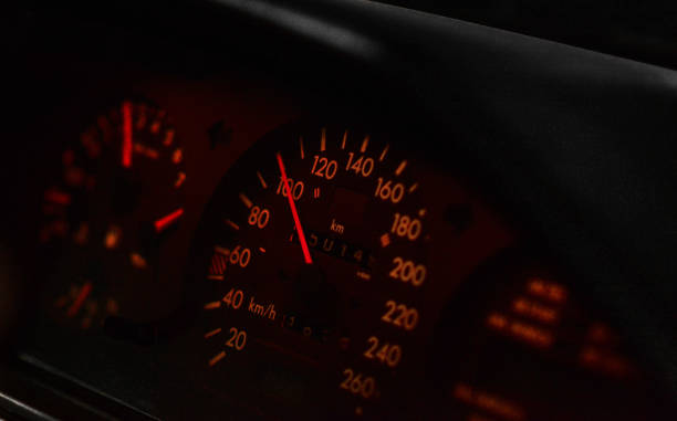 Driving with the speed of 100kmh at night.