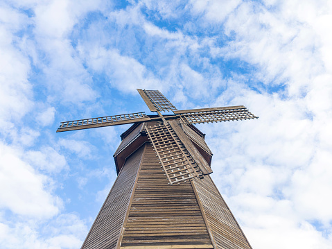 Windmill on the blue sky, Majorca,Spain