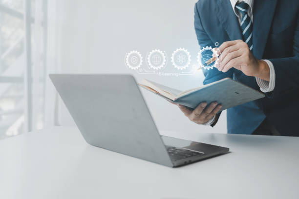istock Concepts of online learning, use of technology in modern teaching, access to knowledge using the internet to search for information online all over the world, online learning, e-learning. 1927199109
