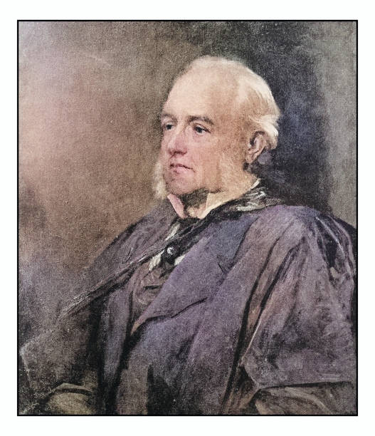 istock Antique photo of paintings: Man portrait 1927205064