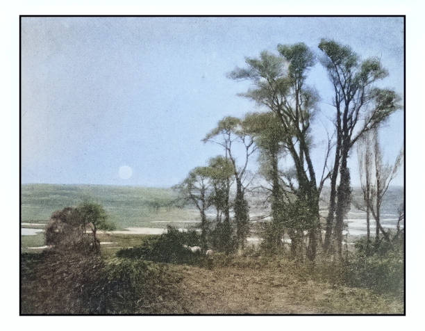 istock Antique photo of paintings: Landscape 1927221763