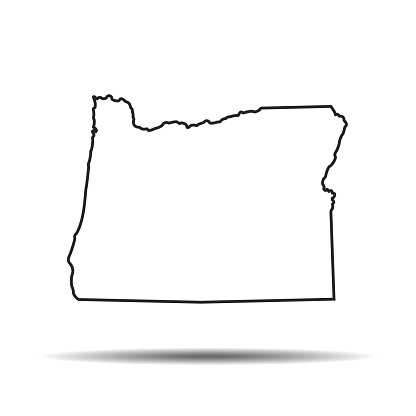 vector of the  Oregon map