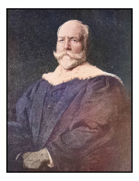 istock Antique photo of paintings: Man portrait 1927311282