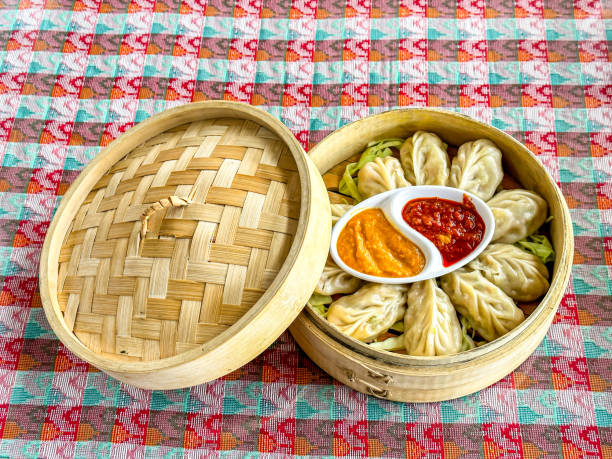 istock Chinese food Dumpling Momo 1927358045
